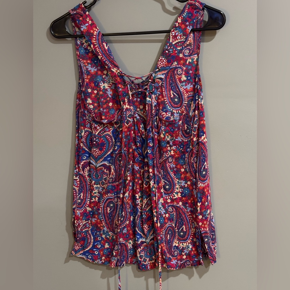 Lucky Brand Multicolor Paisley Tank Top - Picture 8 of 10